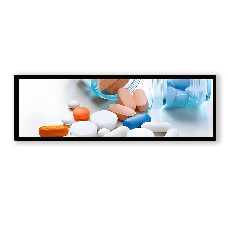 36.2" Double-Sided Stretched Bar LCD – Retail Dual-View Screen