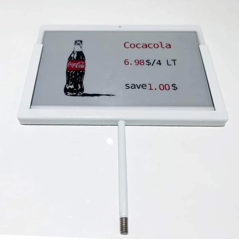 7.3" ESL Screw-Mount Metal Bracket – Gondola Shelf Label Holder