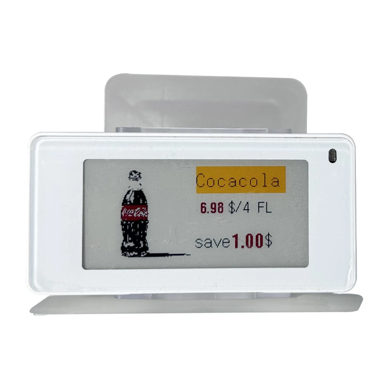 2.6" ESL Acrylic Display Holder – Shelf-Edge Label Bracket