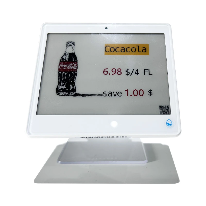 4.2" ESL Acrylic Shelf Holder – Clear Price Tag Display Mount