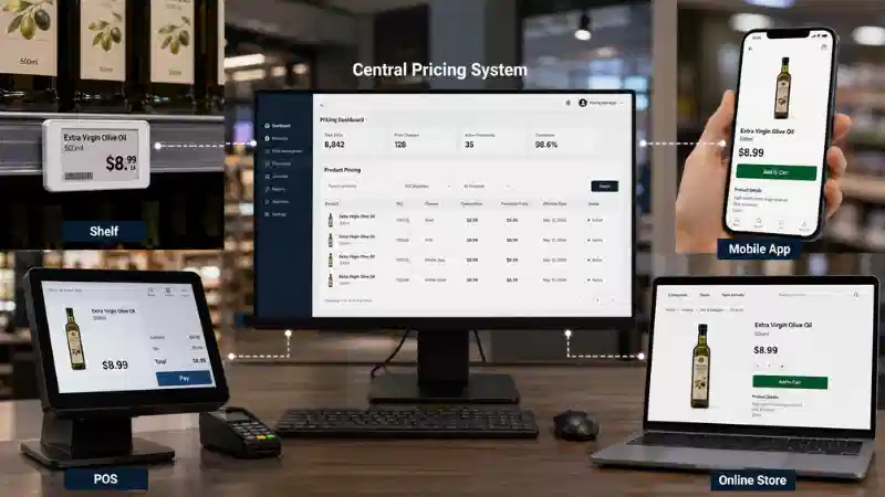 Omnichannel Price Consistency: How to Synchronize Shelf, POS, App, and Online...