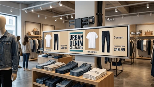 Shelf-Edge LCD Content Design: Layout Rules for Ultra-Wide Retail Screens