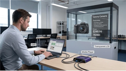Transparent LCD Color Calibration and Black-Level Management