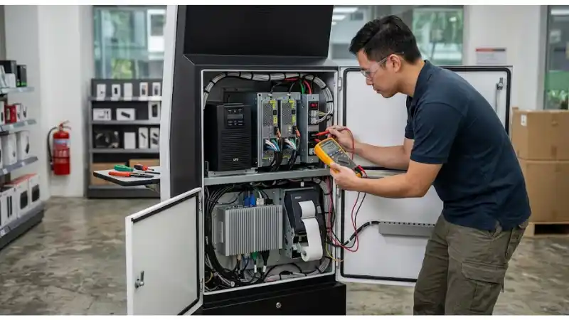 Self-Service Kiosk Power Protection: UPS, Surge, Brownouts, and Safe Restart