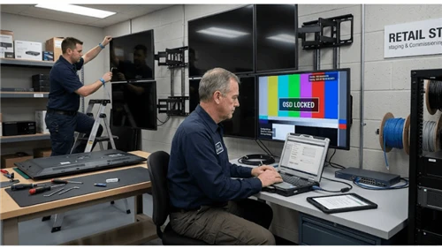 Commercial LCD Configuration Baseline Management: OSD Lock, Settings Backup, ...