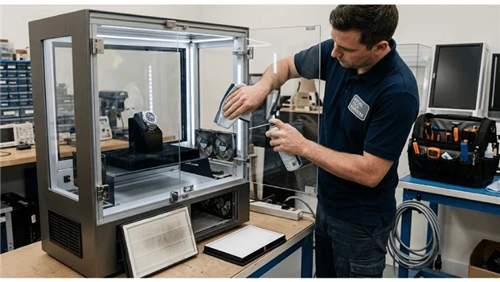 Transparent LCD Internal Dust Control: Optical Surfaces, Air Paths, and Servi...