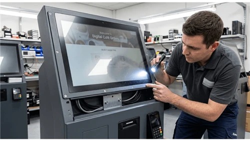 Kiosk Protective Glass Impact and Shatter Containment: Edge Support, Retentio...