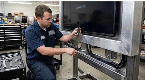 Commercial LCD Mounting Flatness and Bezel Stress: Preventing Panel Warp, Lig...