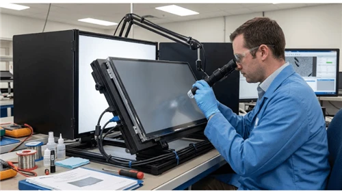 Commercial LCD Optical Bonding Quality Inspection: Bubbles, Haze, Delaminatio...