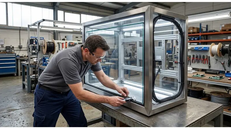Transparent LCD Thermal Expansion and Glass Stress: Frame Clearance, Temperat...