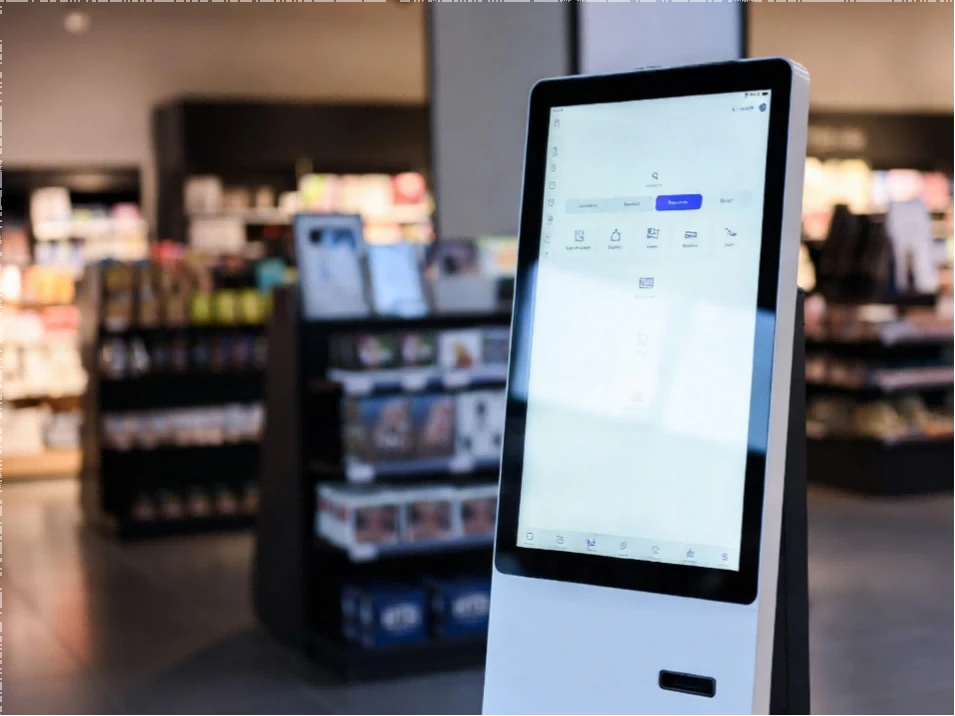 Touchscreen Monitor Kiosk Enhances Interactive Shopping