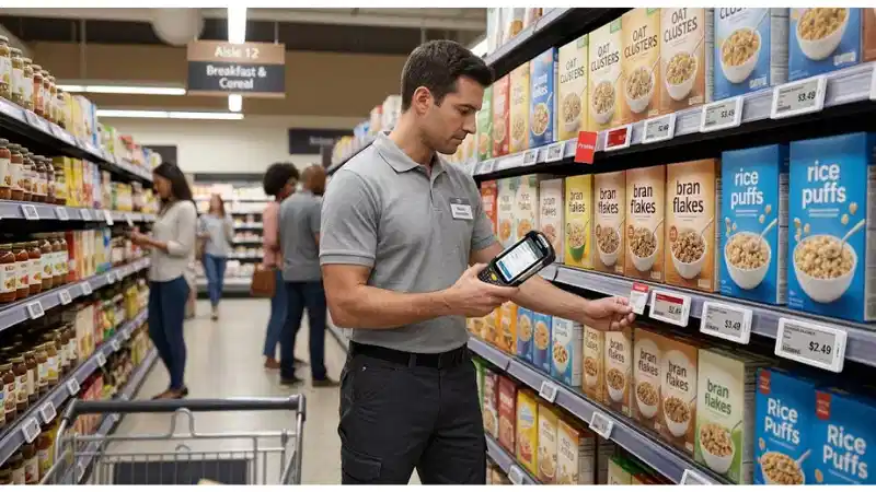 Electronic shelf labels illustrating retail digitization and practical use cases