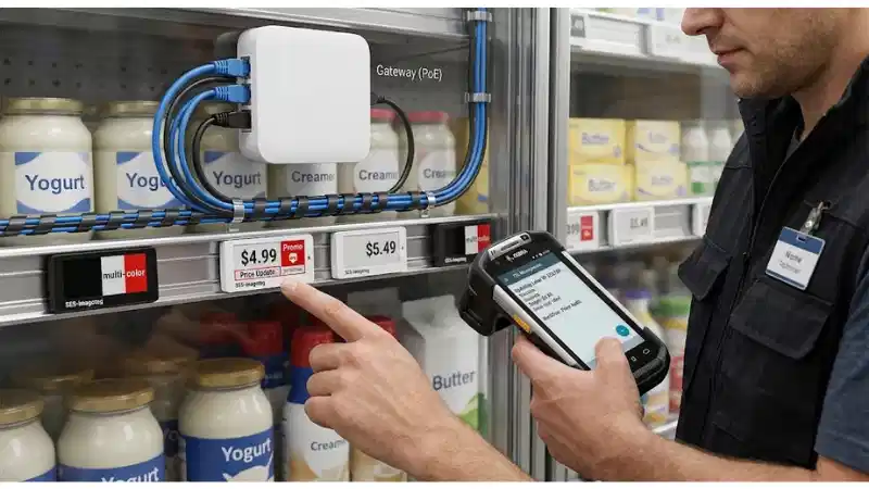 Technical ESL setup for grocery-store ESL deployment and price accuracy