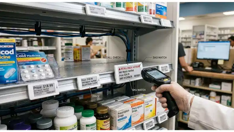 Technical ESL setup for pharmacy accuracy and recall-sensitive shelf operations Technical ESL setup for pharmacy accuracy and recall-sensitive shelf operations