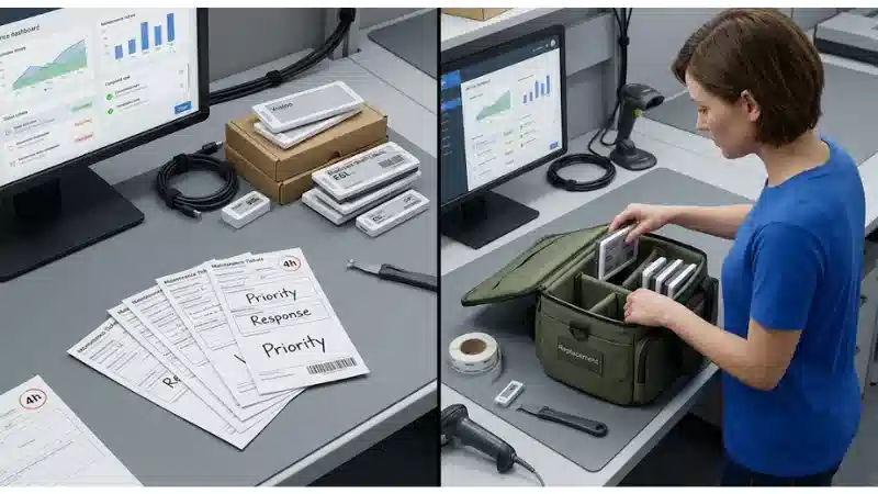 Technical ESL setup for spares, replacement workflow and lifecycle maintenance