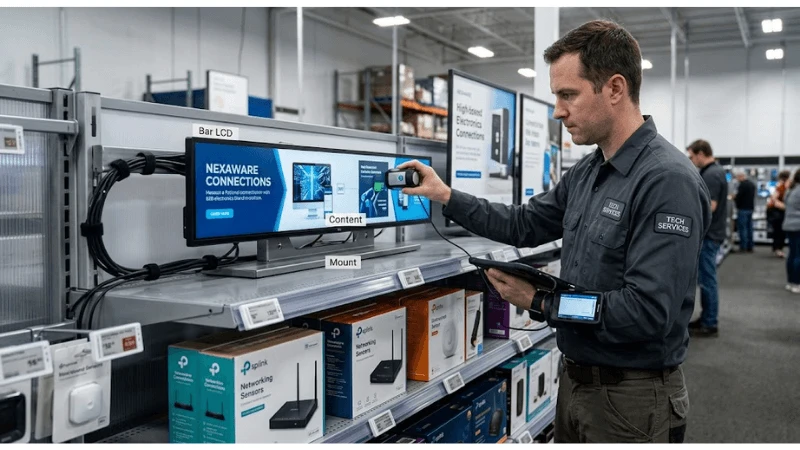 Technical commercial LCD setup for commercial LCD application and operating context Technical commercial LCD setup for commercial LCD application and operating context