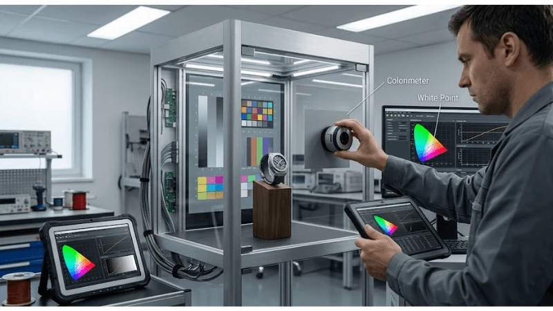 Technical transparent LCD setup for cleaning and optical-stack maintenance