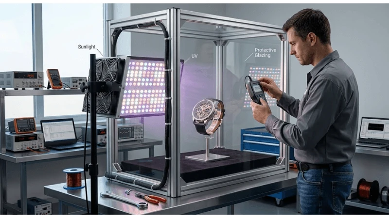 Transparent LCD showcase illustrating transparent display application and visual clarity