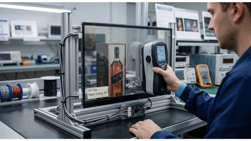 Technical transparent LCD setup for transparent display application and visual clarity
