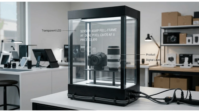 Technical self-service kiosk setup for optical bonding versus air-gap construction Technical self-service kiosk setup for optical bonding versus air-gap construction