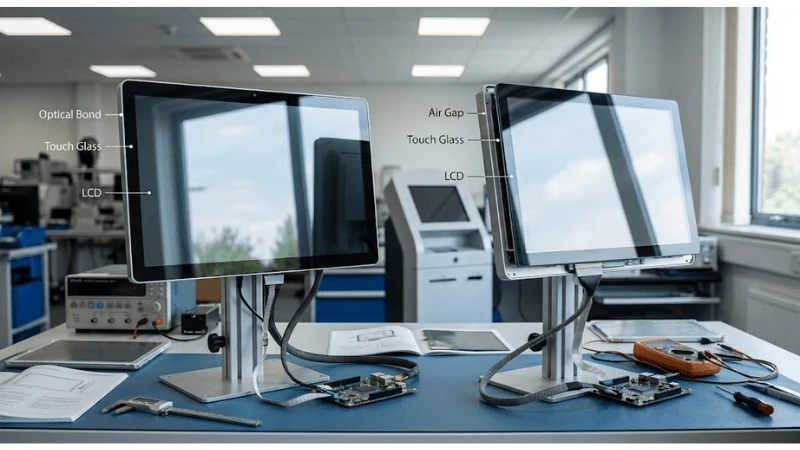 Self-service kiosk illustrating remote monitoring and preventive maintenance workflow