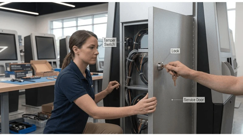 Technical self-service kiosk setup for hardware watchdog and automatic recovery Technical self-service kiosk setup for hardware watchdog and automatic recovery