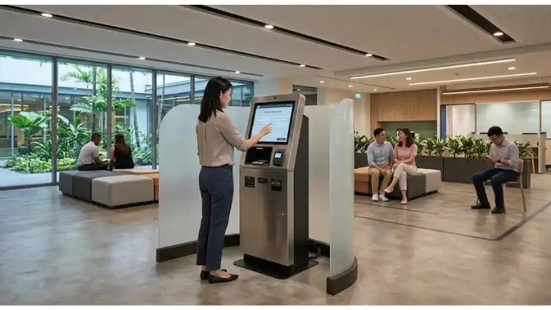 kiosk privacy design in a realistic commercial installation kiosk privacy design in a realistic commercial installation