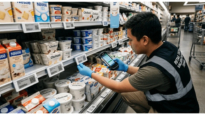 electronic shelf label barcode scanability in a production-equivalent retail installation