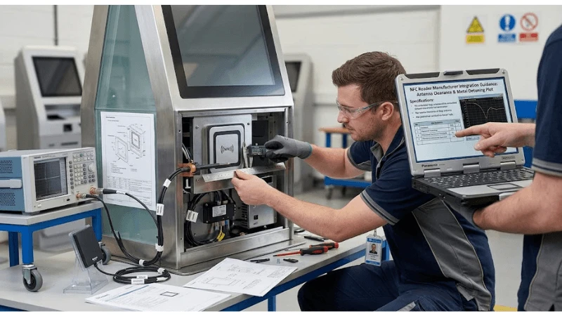 Acceptance testing for kiosk NFC reader RF design