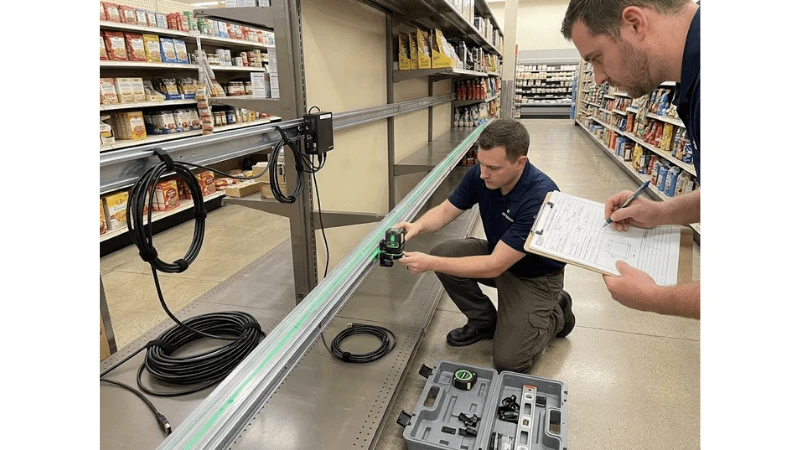 Acceptance testing for bar LCD mechanical alignment Acceptance testing for bar LCD mechanical alignment