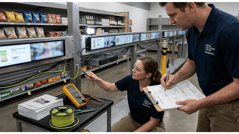 Acceptance testing for bar LCD ESD grounding Acceptance testing for bar LCD ESD grounding