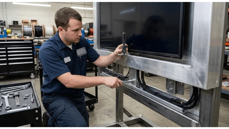 commercial LCD mounting flatness bezel stress in a realistic commercial installation commercial LCD mounting flatness bezel stress in a realistic commercial installation