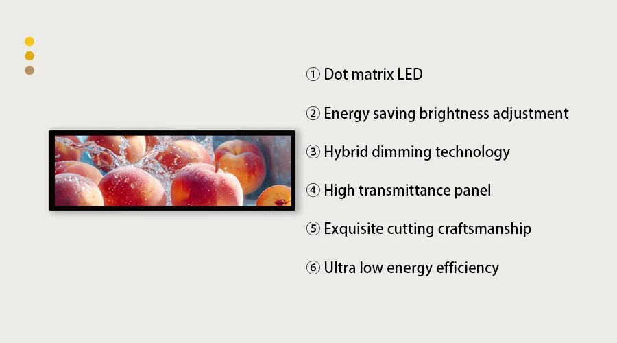 35.5 Inch LCD Bar Display Double Face Screen Manufacturer