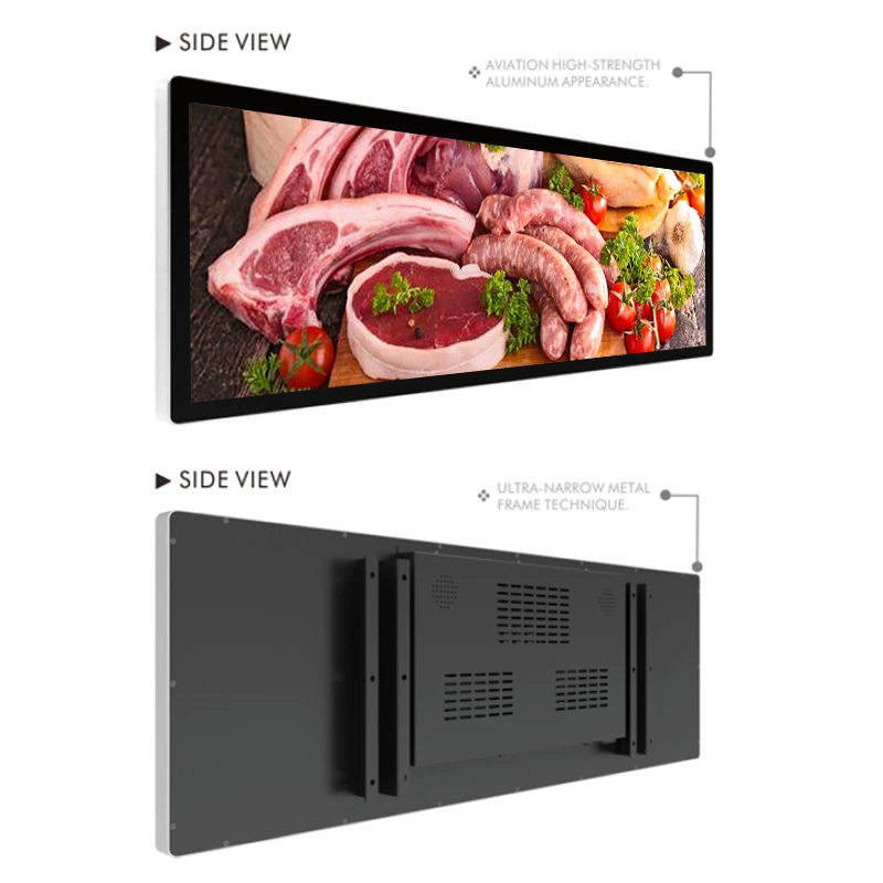 37.8 Inch LCD Bar Display Double Face Screen Manufacturer