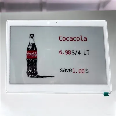 7.5" ESL Acrylic Shelf Bracket – Wide-Format Price Tag Holder